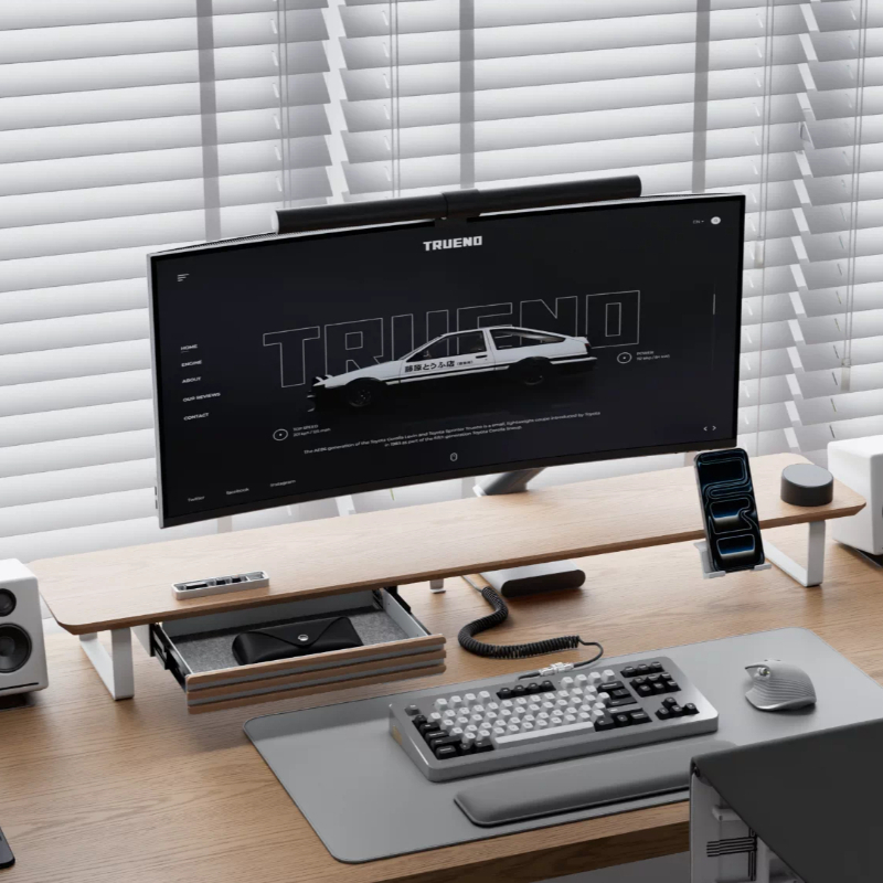 Setup Desk Monitor - Modułowy Stojak Pod Monitor z Litego