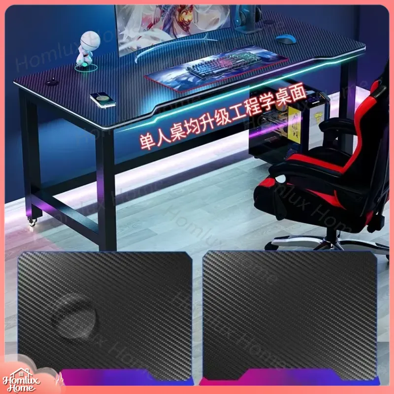 Biurko gamingowe z teksturą wł – Desk Setup L Shaped recenzja i cena