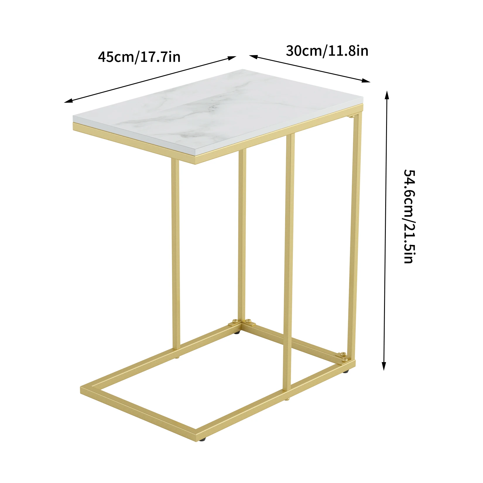 Stolik boczny z marmurową blat – Desk Setup Minimalist recenzja i cena